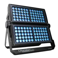 STUDIO DUE CITYCOLOR LED RGBW/FC CREE Hi Power модификация. Источник света: 120 RGBW (20Вт) светодиодов  CREE суммарной мощностью 560Вт. Степень защиты IP64. DMX. Опционально встраиваемый беспроводной модуль управления. Цвет корпуса черный (серый, белый о
