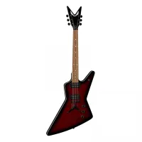 DEAN ZX FM TRD - электрогитара типа 'эксплорер',flame top,22 лада,24 3/4,HH,2V+1T,цвет прозр.красный