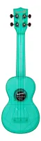 WATERMAN by KALA KA-SWF-BL Waterman Fluorescent Blue, Soprano Ukulele