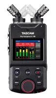 Рекордер мобильный [PORTACAPTUREX6] Tascam [Portacapture X6] 6-канальный, АЦП/ЦАП: 24 бит/96 кГц, 20-20000 Гц, THD: 0,006%, 112 дБ, микрофоны: 2 х всенаправленных A-B/X-Y, 2xXLR, mini Jack, память: micro SDHC/SDXC, питание: 4 батареи АА, USB Micro-B