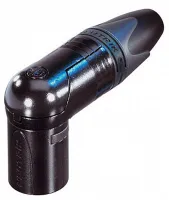 Neutrik NC3MRX-BAG кабельный разъем XLR male угловой, черненый корпус