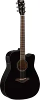 Акустическая гитара со звукоснимателем Yamaha FGX800C Black//2
