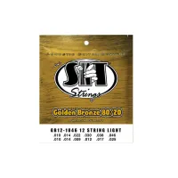 Струны для 12-струнной акустической гитары SIT GB121046, Golden Bronze Light 80/20, 10-46