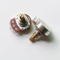 RV24B-A5-15 полноразмерный потенциометр, 500 кОм, тип А, резьба 15 мм, латунный вал, Donlis