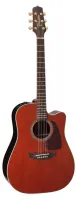 TAKAMINE PRO SERIES P5DC WB электроакустическая гитара типа DREADNOGHT CUTAWAY с кейсом, цвет - коричневый Whiskey Brown, верхня