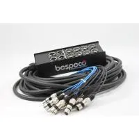 BESPECO BSA804L25 Мультикор 25 метров (кабель CVM12), 8 входов (XLR F), 4 выхода (XLR M)