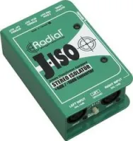 Radial j-iso  профес. пассив. изолятор, стерео, выход 2 x rca, 3.5mm, 2 x 1/4"jack, вход 2 x xlr-male