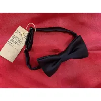 Mr.&Mrs.Bowtie Галстук-бабочка шёлк 200 г, чёрный, фикс