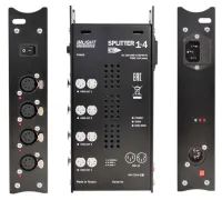 ИМЛАЙТ SPLITTER 1-4 RDM Блок сплиттера  для работы в протоколе RDM, 1 вход, 4 выхода с гальванической развязкой, индикация по входу и выходу, питание от сети 100-230В 50/60Гц, разъемы XLR 3-pin, монтаж на ферму , на стену