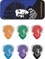 DUNLOP JVHPT04H Van Hamersveld Jimi Pick Tin Hvy Набор медиаторов в жестяной коробке, жесткие, 6 шт