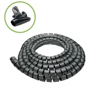 ErgoFount BCS-2025B- Гибкий кабель-канал, 25 мм, длина 20 м, черный