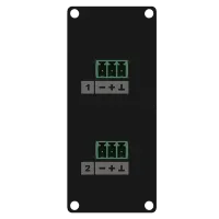 Caymon CASY138/B Модуль CASY с двумя гнездовыми 3-контактными клеммными колодками на обеих сторонах модуля.