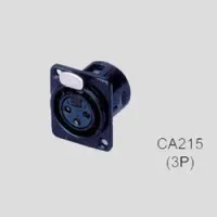 Soundking CA215(3P)  панельный разъем XLR female, пластик/ сталь, черный