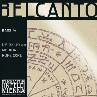 BC600S Belcanto Solo Комплект струн для контрабаса размером 3/4, Thomastik