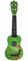 Укулеле XU21-11D Green (c рисунком Фея)