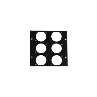AVCLINK RPM-UNIVx6 Модуль для монтажа 6 разъемов с фланцем D типа. Устанавливается в RPM-FRAME.