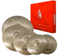 KINGDO ARTIST DARK SET 14"+16"+18"+20" - комплект тарелок, сплав B20, thin, оригинальное окисление, глубокий, темный тембр с сильной аттакой и быстрым затуханием