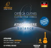 ATB44NM Atmosphere Balance Комплект струн для классической гитары, среднее натяжение, Ortega