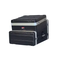 GATOR GRCW-10X4 - рэковый кейс, 10U верх, 4U низ, дерево, черный, со съемным чехлом