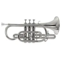 M2102HS Корнет Bb,посеребренный. В комплекте с тканевым футляром. Китай