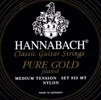 825MT Black PURE GOLD Комплект струн для классической гитары нейлон/позолоченные Hannabach
