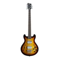 Warwick star bass 5 vst hp  5-струнный полуакустический бас pro series taembuilt, цвет санбёрст