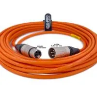 XLR3F-XLR3M (orange) 10 метров балансный микрофонный кабель (оранжевый) GS-PRO