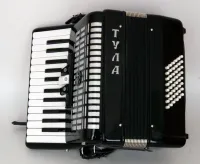 A-7-BK Аккордеон "Тула" 26х48-II-3, черный, Тульская Гармонь