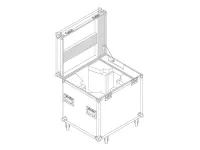 SILVER STAR Flight case for SS661/663 PLUTO 600 SPOT/WASH  P20216 Туровый кейс для 1 прибора SS661SC PLUTO 600 SPOT / SS663SC PLUTO 600 WASH