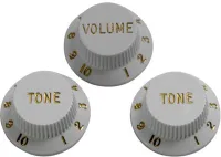 FENDER KNOBS набор ручек на регуляторы для гитар (белые)