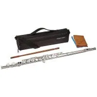 Pearl flute quantz pf-f505re-hc  флейта, не в линию, с резонаторами, ми-мех. , до колено, тяж. коронка
