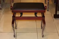 Hidrau BG200 Cherry Matt (TC6)  банкетка, сатинированная вишня, бежевый вельвет