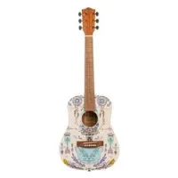 Bamboo ga-34 indie  акустическая гитара мини-дредноут, чехол, рисунок