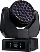 SILVER STAR SS625 - INDIGO3000XE "Поворотная голова" BEAM+WASH LED прожектор, 339840 люкс/2м, сила света - 975100 кд, RGBW смешение цветов, 12R+12G+12B * 3 W LED, угол-6', строб, электронный диммер 0-100%, DMX-512 9/13, reset, встроенные программы, Pan: 5