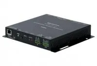 Crestron DM-TXRX-100-STR, перенастрамый приемник / передатчик AVoIP H.264. HDMI IN (1) OUT (1), USB, CONSOLE USB Micro-AB female (1) и RS-232 computer console port, управление ИК (1), RS-232 и Ethernet