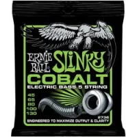 Ernie ball 2736  струны для 5-струнной бас-гитары cobalt slinky 45-130