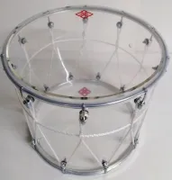 BKA-12Pv Барабан кавказский 12", акрил 28х31см, с верёвкой, прозрачный, Мастерская Бехтеревых