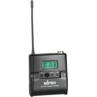 Mipro ACT-70TC Поясной широкополосный UHF передатчик. Ширина полосы 72 МГц, диапазон рабочих частот 482-554 MHz. Питание от одного аккумулятора ICR 18500.