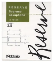 D"ADDARIO WOODWINDS DIR1025 RESERVE SSX - 10 PACK - 2.5 , 2.5, 10