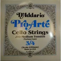 D`Addario J59 3/4M(O) SALE  струны для виолончели Pro Arte, 3/4 medium (старая упаковка)
