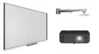 Комплект: интерактивная доска smart sbm777v с короткофокусным проектором exd102st и креплением dsm-14kw