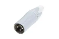 Neutrik NC3MXX-WT кабельный разъем XLR male, белый крашеный корпус