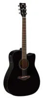 YAMAHA FGX800C BLACK электроакустическая гитара, цвет черный