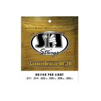 Струны для акустической гитары SIT GB1150, Golden Bronze Pro Light 80/20, 11-50