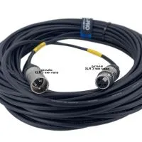 XLR3F-XLR3M (black) 27 метров балансный микрофонный кабель (черный) GS-PRO