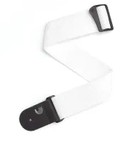 PLANET WAVES L25S1505 2.5 GTR STP, LACED - WHT кожаный ремень, белый
