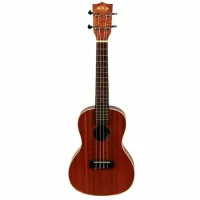 KALA KA-SPRK-RED укулеле, форма корпуса - концерт, цвет - красный с блёстками, верхняя дека - липа, корпус - махагони, гриф - ма