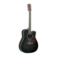 YAMAHA A3R TBL - электроакустическая гитара, задняя дека массив палисандра, цвет черный прозрачный