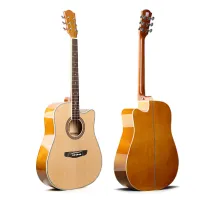 Karavan K-806 N Гитара акустическая с вырезом, верхняя дека ель, обечайка и нижняя дека тополь, гриф махагони, накладка грифа палисандр