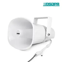 DSPPA DSP-170E Активный сетевой рупорный громкоговоритель. Мощность 15Вт. Частотный диапазон 350-10000 Гц. Питание 48V PoE (IEEE802.3at) / 24В(2А) (БП в комплект не входит). Размер 283×202×291 мм. Вес 1,9 кг. Корпус пластик.